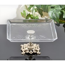 Elta Collection Metal Ayaklı Kare Sunum Servis Tabağı