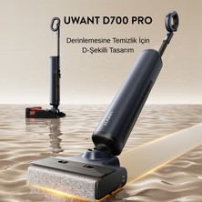 Uwant 23.000Pa 100℃ Islak Kuru Şarjlı Süpürge | Vakum + Mop | Akıllı, Kendini Temizleme Özellikli D700 Pro