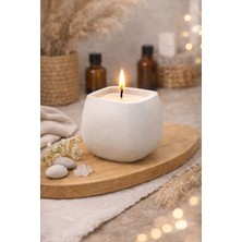 Japon Kiraz Çiçeği Kokulu Beton Mum - Ev Yapımı Dekoratif & Hediyelik Mum 1 Adet