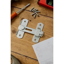 Italyan Kilidi, Metal Mandallı Kapı Kilidi, Sağlam Mekanizma, Bütçe Dostu Bağlantı Aparatı, Kolay Montajlı Pratik Kilit, Nostaljik Tasarım, Kapı, Mobilya, Dolap ve Pencere Kilidi