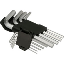 9 Parça Altıgen Alyen Anahtar Seti – Farklı Boyutlarda Hex Takım | Bisiklet, Mobilya, Makine Montajı ve El Aletleri Kullanımı Için Uygun | Ergonomik L Tipi Anahtar Seti