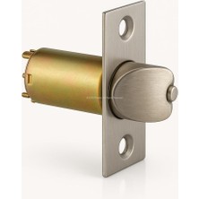 Otel Tipi Kapı Dili, 50 Mm, Gömme Kilit Mekanizması, Paslanmaz Çelik, Sessiz Geri Dönüşlü, Yaylı Sistem, Iç Oda, Banyo Kapıları Için Uygun, Evrensel Montajlı