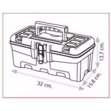 Süper Bag 13 Inç Metal Kilitli Takım Çantası - ASR2075