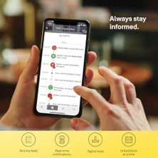 Linus Akıllı Kilit L2, Gümüş, 05/103210/SI, Anahtarsız Erişim, Uygulaması ile Kontrol, Entegre Wi-Fi, Uzaktan Kilitleme/kilit Açma, Sanal Anahtar, Eş Zamanlı Uyarılar