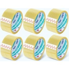 45 mm x 40 mt Şeffaf Koli Bandı Akrilik 6 Adet