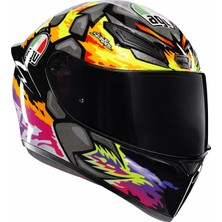 Agv K1 S Bezzecchi Kapalı Kask-Siyah Vizör