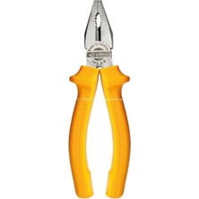 Dövme Çelik, 180 MM, Turuncu Saplı, Lüks, Kombine, Dayanıklı, Ergonomik Tutma Yüzeyli, Premium Kalite, El Aleti