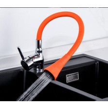 Esnek Silikon Musluk Başlığı – Kıvrılabilir ve Oynar Başlıklı, Musluk Uzatma Aparatı | Mutfak ve Banyo Bataryaları Için Ayarlanabilir Su Yönlendirici 52 cm Kırmızı