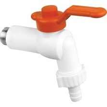 Kollu Bahçe Muslugu 1/2 Küresel Vana Plastik Musluk (1 Adet)