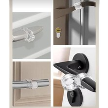 Ktn Aksesuar Kapı Kolu Stoperi, Kapı Arkası Duvar Koruyucu Tampon, Silikon Durdurucu, Pencere Kolu Stoperi (12)