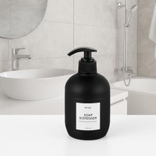 425 ml Cam Sıvı Sabunluk | Modern Siyah ve Beyaz Renk Seçenekleri | Pompalı Cam Sabun ve Losyon Dispenseri | Şık, Dayanıklı ve Hijyenik Tasarım