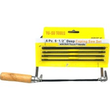 6 Adet Kıl Testere Seti Ahşap Sap (5122)