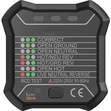 Soket Cihazı, Çıkış Kontrol Cihazı 250 V, Otomatik Nötr Canlı Topraklama Kablosu Devresi, Ab Fiş Kesici Bulucu, Topraklama Hattı Kontrol, Gerilim Dedektörü