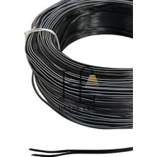 Hazar Led 2 Pin Jst Elektrik Kablosu 2'li Şerit LED Kablo 2X0,22MM Siyah Beyaz Kalaylı %100 Bakır Kordon Kablo 100M