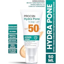 Procsın Hydra Block Pone Ton Equilizer Güneş Kremi, Spf 50+ Güneş Koruması, Cilt Tonu Eşitleyici & Nemlendirici, Leke Karşıtı & Aydınlatıcı, 50 ml