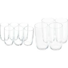 Su Bardağı, 6'lı, 280 cc + Meşrubat Bardağı, 6'lı, 365 cc + 4'lü, 540 cc