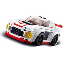 Car Club Yarış Arabası, Beyaz Yapım Seti, 152 Parça