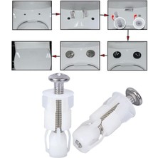 S E Rel Uyumlu Yavaş Kapanan Klozet Kapak Montaj Takozu Klozet Kapak Montaj Dübeli 2'li