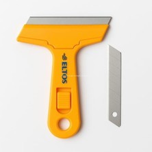 Cam Kazıma Bıçağı, Plastik, Çelik Uçlu, Ergonomik Sap, Etiket ve Boya Kalıntısı Temizleyici, 100 mm Bıçaklı, Cam, Mermer, Fırın ve Boya Temizliği Için Kazıyıcı, Profesyonel, Yedek Bıçaklı