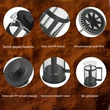 French Bitki Çayı, Kahve Pressi Plastik 350 ml