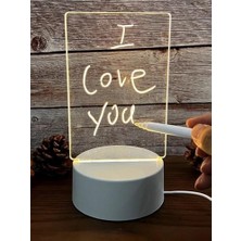 LED Çizim Tableti Gece Lambası Not Panosu