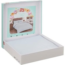 Basic  DÜZ%100 Pamuk Nevresim Takımı, Açık Mavi, Tek Kişilik