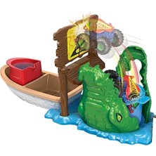 Trucks Renk Değiştiren Araçlar Timsahtan Kaçış Oyun Seti, 4 Yaş ve Üzeri, HGV14