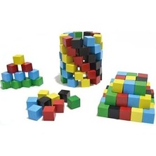 Oyuncak Renkli Ahşap Birim Küpler
