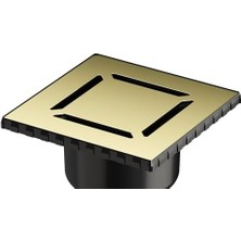 5608278 Duş Kanalı Çıkışlı 100 Kapak Parlak Altın