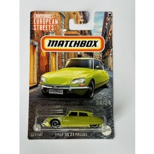 Matchbox Metal 2024 Kibrit Kutusu Avrupa Sokakları 1968 Ds 21 Pallas Kireç Yeşili 24/24 (Uzun Kart) HVV41