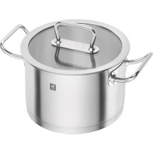 Derin Tencere, 20 Cm, Yuvarlak, 18/10 Paslanmaz Çelik