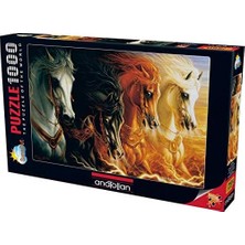 Puzzle - Mahşerin Dört Atı / 1000 Parça, #3116