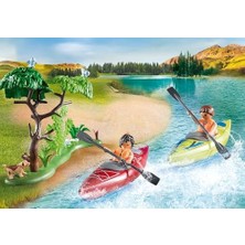 Playmobil Fun 71425 Çadır, Kamp, Kano ve Kamp Ateşi ile Çadır Alanında Heyecan Verici Doğa Macerası, Açık Havada Ortak Tatil, 4 Yaşından Büyük Çocuklar Için Oyuncak