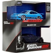 Jada 253202012 & Furious 2'li Paket, Brian's 911 Gt3 Rs & Shaw's Mclaren 720S Model Arabalar