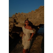 Tek Omuz Kargo Cep Keten Yelek Şort Takım