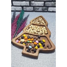 Ahşap Çam A?ac? Servis Sunum Taba?? ve Çerezlik 30CM