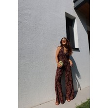 Desenli Boydan Geçmeli Tulum