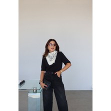 Omuzu Vatkalı Basic Tişört