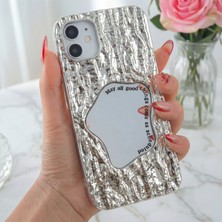 Fibaks Apple iPhone 11 Kılıf Aynalı Dalga Tasarımlı Desenli Darbe Emici Kamera Korumalı Silikon Kapak