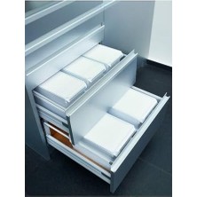 Kapaklı Banyo Mutfak Düzenleyici Raf Ps 325 * 205 * 100 mm Beyaz M-E27-40-01K