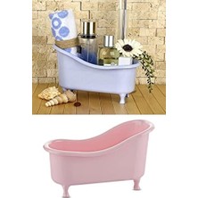 Dekoratif Mini Küvet Şeklinde Çok Amaçlı Banyo Düzenleyici Sepet