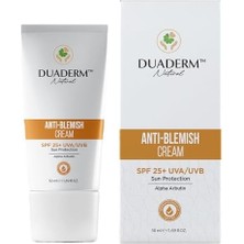 Duaderm Leke Karşıtı Yüz Güneş Kremi, SPF25+, Alpha Arbutin ve C Vitamini Içeren 50 ml