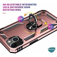 13 Için Kılıf Military Ring Holder Siyah