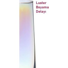 Borosilikat Cam Sürahi, Lüster Boyamalı, Metal Kapaklı, 1.8l Kapasiteli, Dalgalı Konik Form, Ergonomik Kulplu, Şeffaf, Sıcağa Dayanıklı, Modern Tasarım