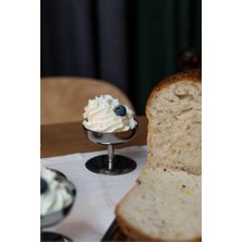 & Metal Yüksek Ayaklı 8 cm Dondurma Tatlı Çerez Kahvaltılık Sunum Kase