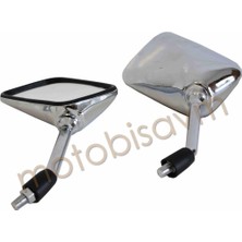 Motobisavm Ayna 10 mm Nikel - Sağ Ters Diş