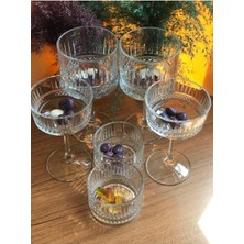 12 Parça Kokteyl Bardağı Çerezlik Kase Sunum Tatlı Seti