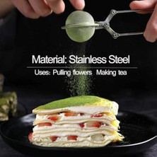 Paslanmaz Çelik Çay Süzgeci – Ince Gözlü Metal Çay Topu, Bitki Çayı Demliği ve Kahve Filtre Teli | Kolay Temizlenir, Dayanıklı Yapı