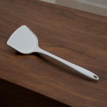 Silikon Yumurta ve Spatulası - 32 cm Krem Renkli Özel Seri