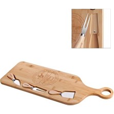 Dev Boy Bambu Peynir Sunum Tabağı, Meyve Yiyecek Tahta Sunum Tabağı 4 Parça | Doğal ve Şık Bambu Peynir Tabağı - Lezzetli Atıştırmalıklarınızı Şık Bir Şekilde Sunun! (56CM*20CM*1.5CM)